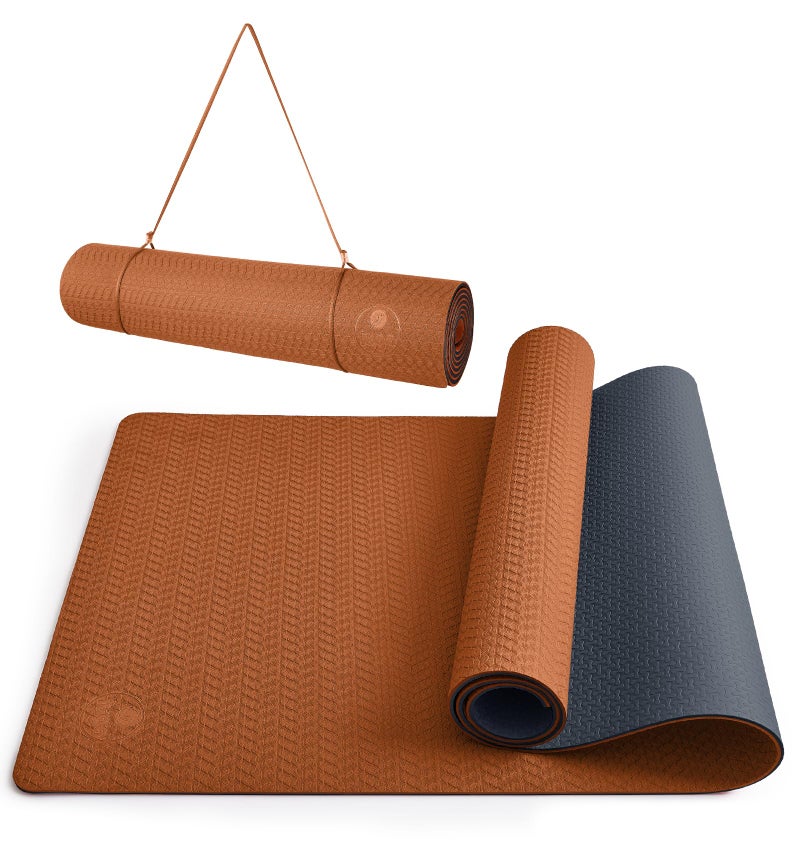 IUGA Yoga Mat Thick Non Slip Anti-tear Pilates Mat Eco Friendly Hot Yoga Mats for Workout & Exercise(72"x 24"x 6mm) - Image 1
